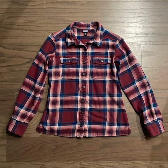 Patagonia Tops - Patagonia Red and Blue Flannel - Size 2